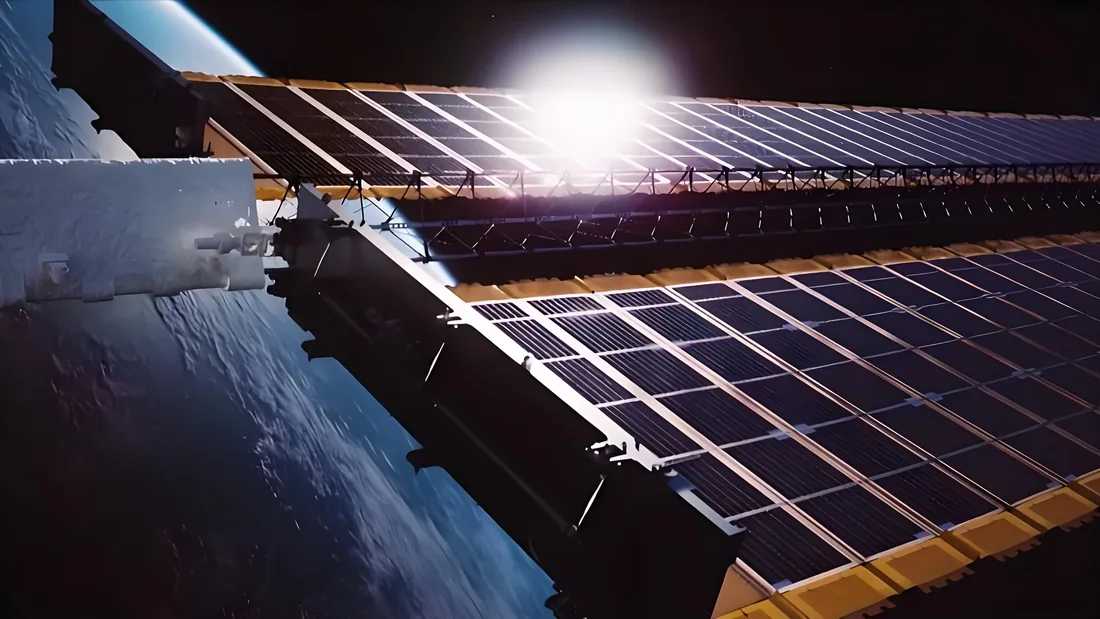 Satellite solar array application